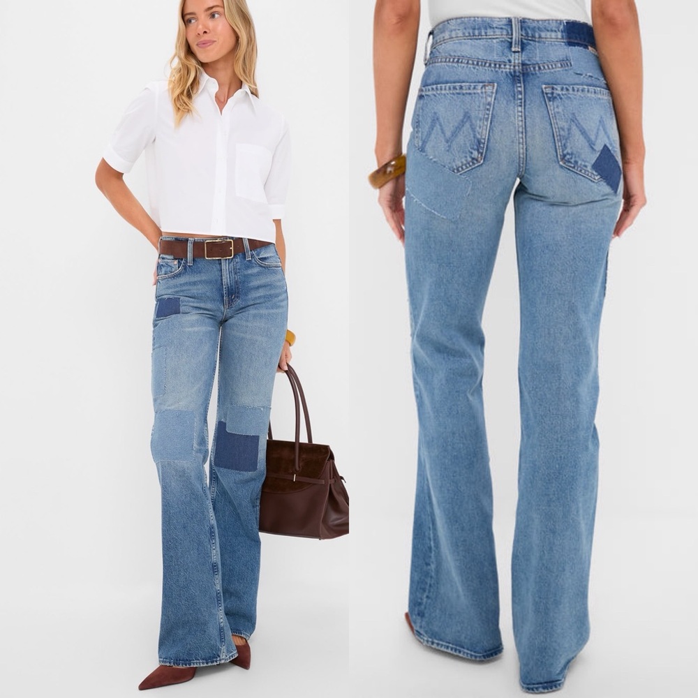 MOTHER The Bookie  Heel Jeans in Ironing Things Out⭐️RARE ⭐️28 Retail $348 - Picture 16 of 16